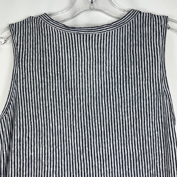 Rachel Zoe sleeveless button down striped Summer top Sz S - Picture 9 of 10